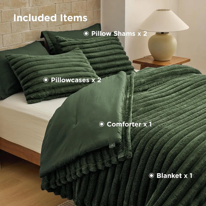 6-Piece Gentlesoft 2-in-1 Comforter Set All Seasons