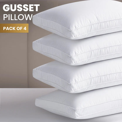 Utopia Bedding Gusseted Pillows Set - King, Queen, Standard