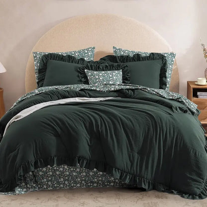 Modern Farmhouse 7Pcs Microfiber Comforter Set