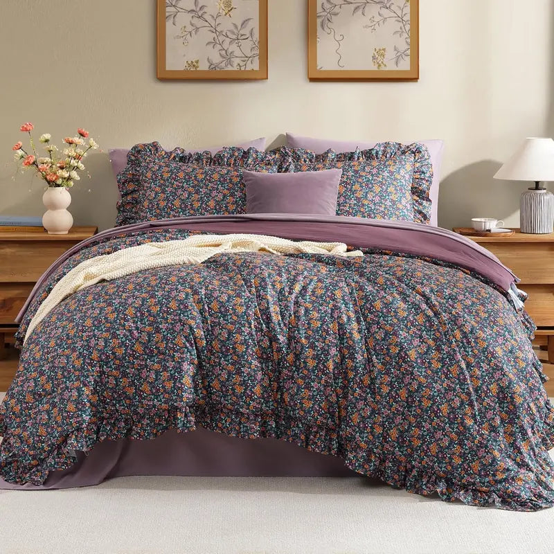 Modern Farmhouse 7Pcs Microfiber Comforter Set