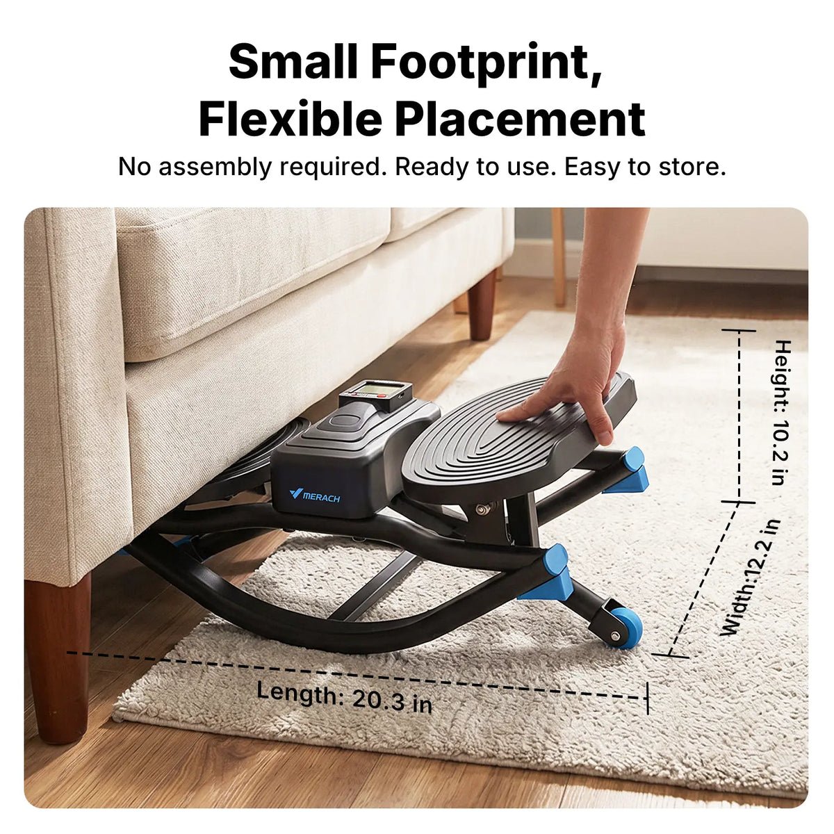 Rocking Stepper Ski Machine - 330 lbs Capacity