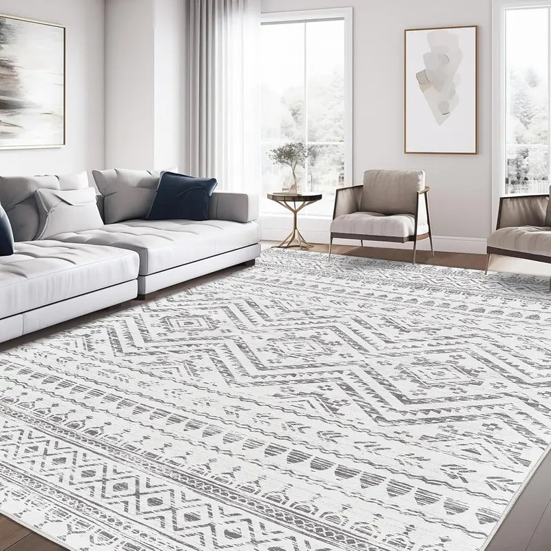 Art&Tuft Vintage Beige Washable Non-Slip Rug
