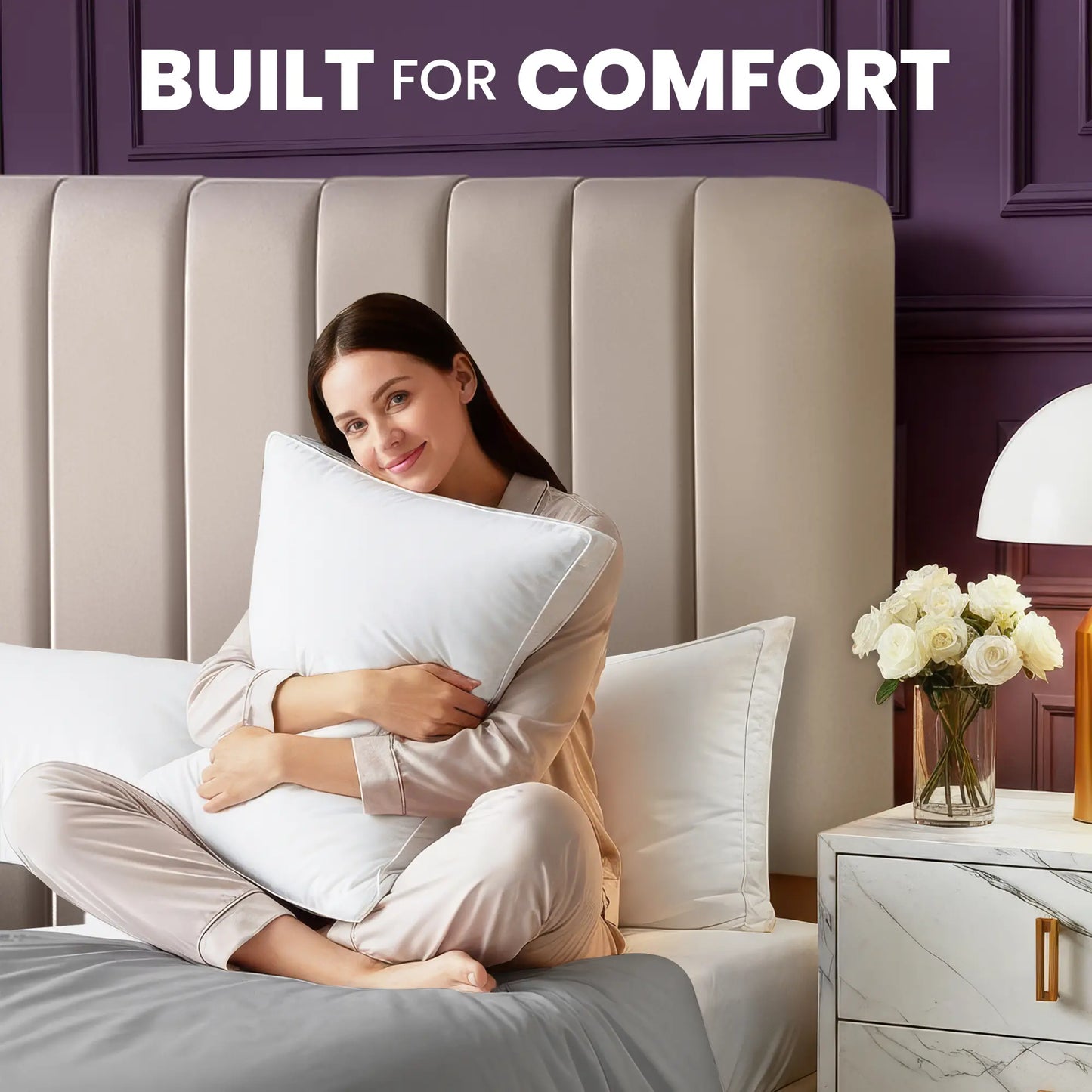 Utopia Bedding Gusseted Pillows Set - King, Queen, Standard