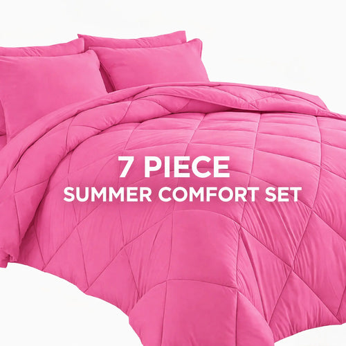 7-Piece Quilted Comforter Set Full/Queen/King