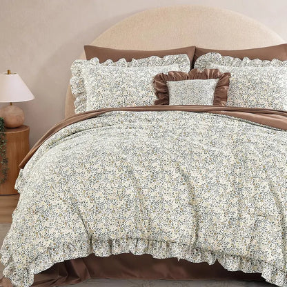 Modern Farmhouse 7Pcs Microfiber Comforter Set
