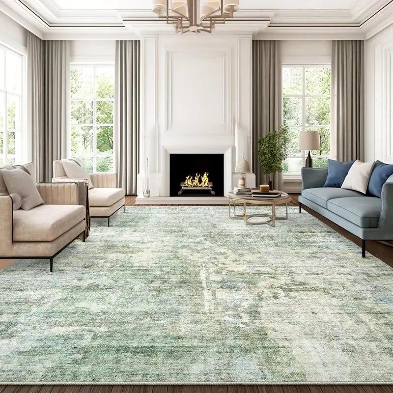 Art&Tuft Vintage Beige Washable Non-Slip Rug