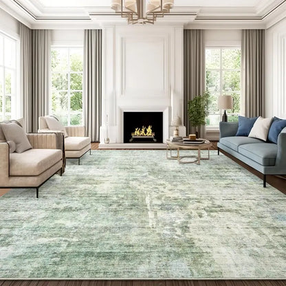 Art&Tuft Vintage Beige Washable Non-Slip Rug