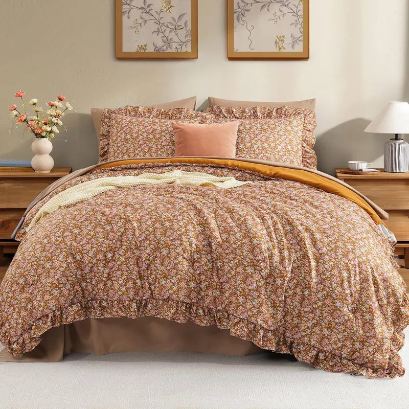 Modern Farmhouse 7Pcs Microfiber Comforter Set