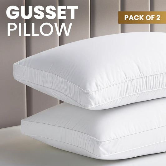 Utopia Bedding Gusseted Pillows Set - King, Queen, Standard