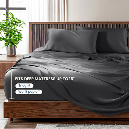Shilucheng Bamboo Sheets Set - Cooling & Luxury Soft