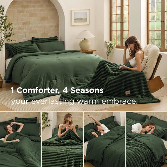 6-Piece Gentlesoft 2-in-1 Comforter Set All Seasons