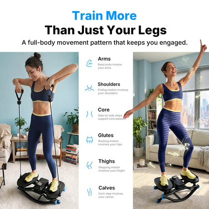 Rocking Stepper Ski Machine - 330 lbs Capacity