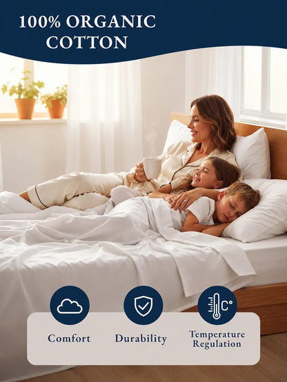 Organic Cotton Twin Bedding Set - Hotel Quality
