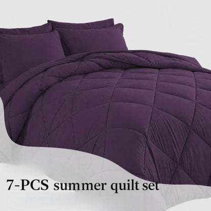 7-Piece Quilted Comforter Set Full/Queen/King
