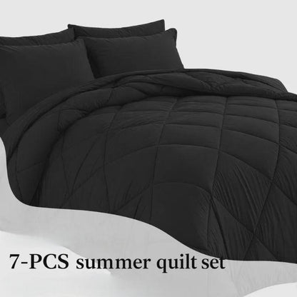 7-Piece Quilted Comforter Set Full/Queen/King