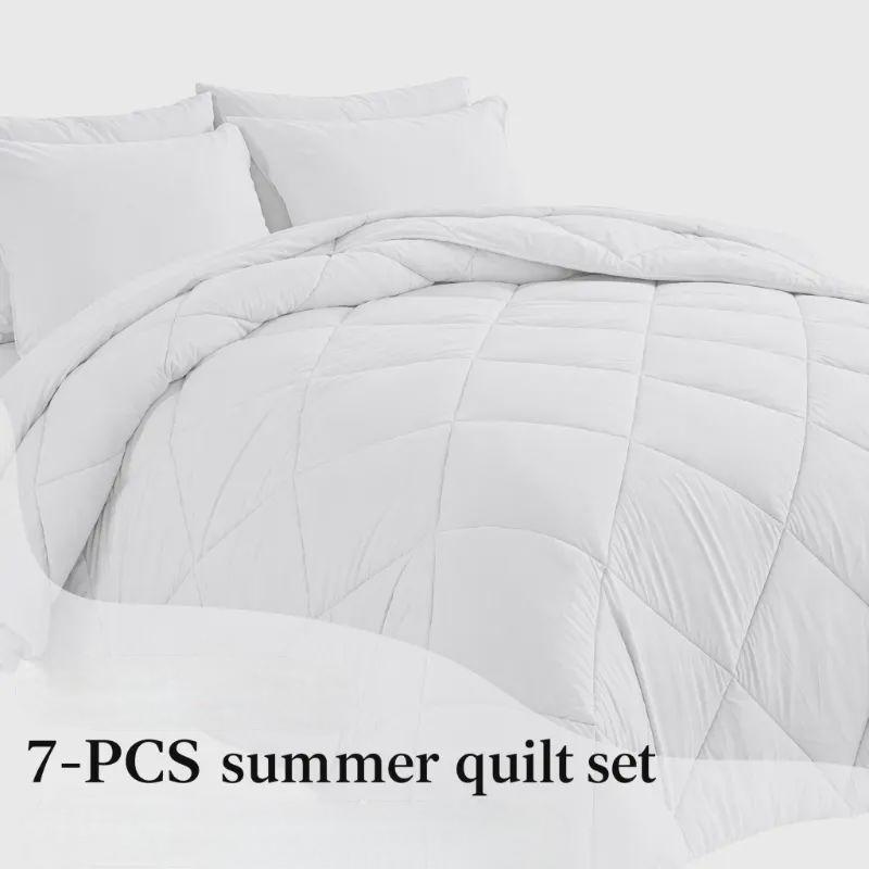 7-Piece Quilted Comforter Set Full/Queen/King