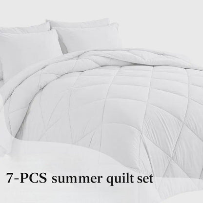 7-Piece Quilted Comforter Set Full/Queen/King