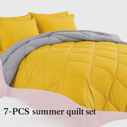 7-Piece Quilted Comforter Set Full/Queen/King