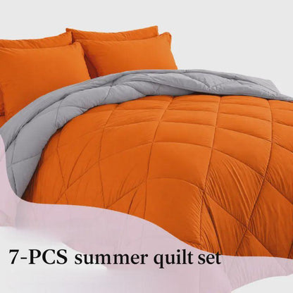 7-Piece Quilted Comforter Set Full/Queen/King