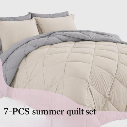 7-Piece Quilted Comforter Set Full/Queen/King