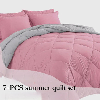7-Piece Quilted Comforter Set Full/Queen/King