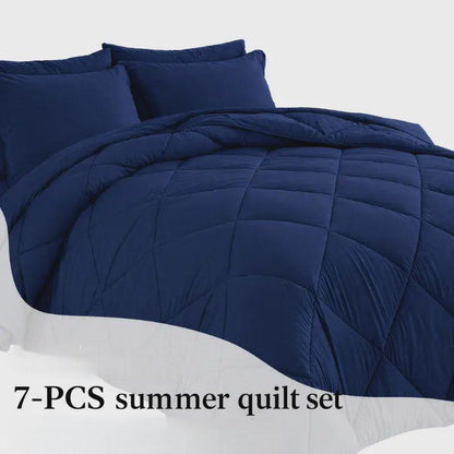 7-Piece Quilted Comforter Set Full/Queen/King