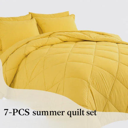 7-Piece Quilted Comforter Set Full/Queen/King