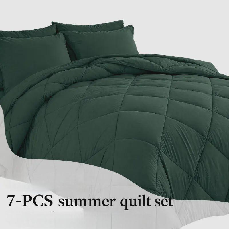 7-Piece Quilted Comforter Set Full/Queen/King
